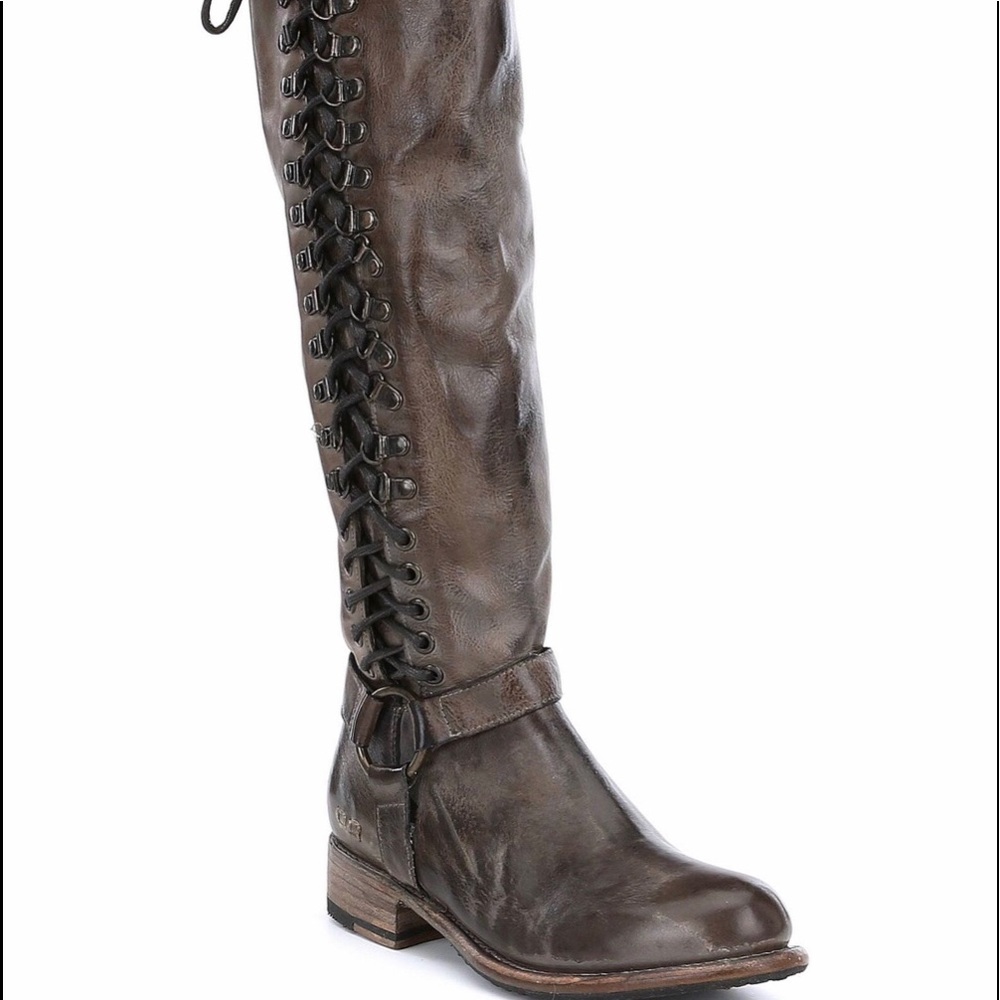 Bed Stu 9.5 NWT Burnley Lace Up Tall boots